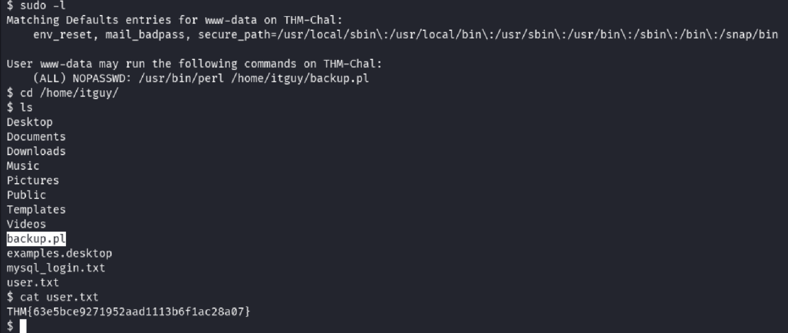 Contents of backup.pl Script